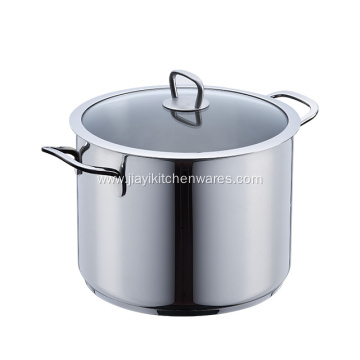 Stainless Steel Deep Stock Pot with Lid